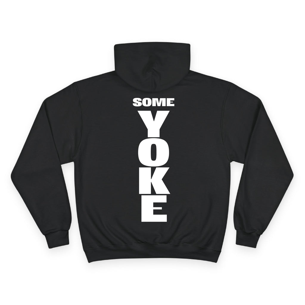 Back view of the For The Craic Some Yoke Hoodie - Black