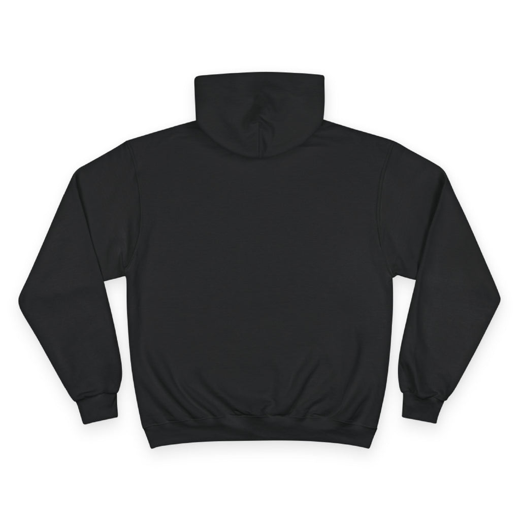 Back view of the For The Craic FTC Stripe (Text) Hoodie - Black