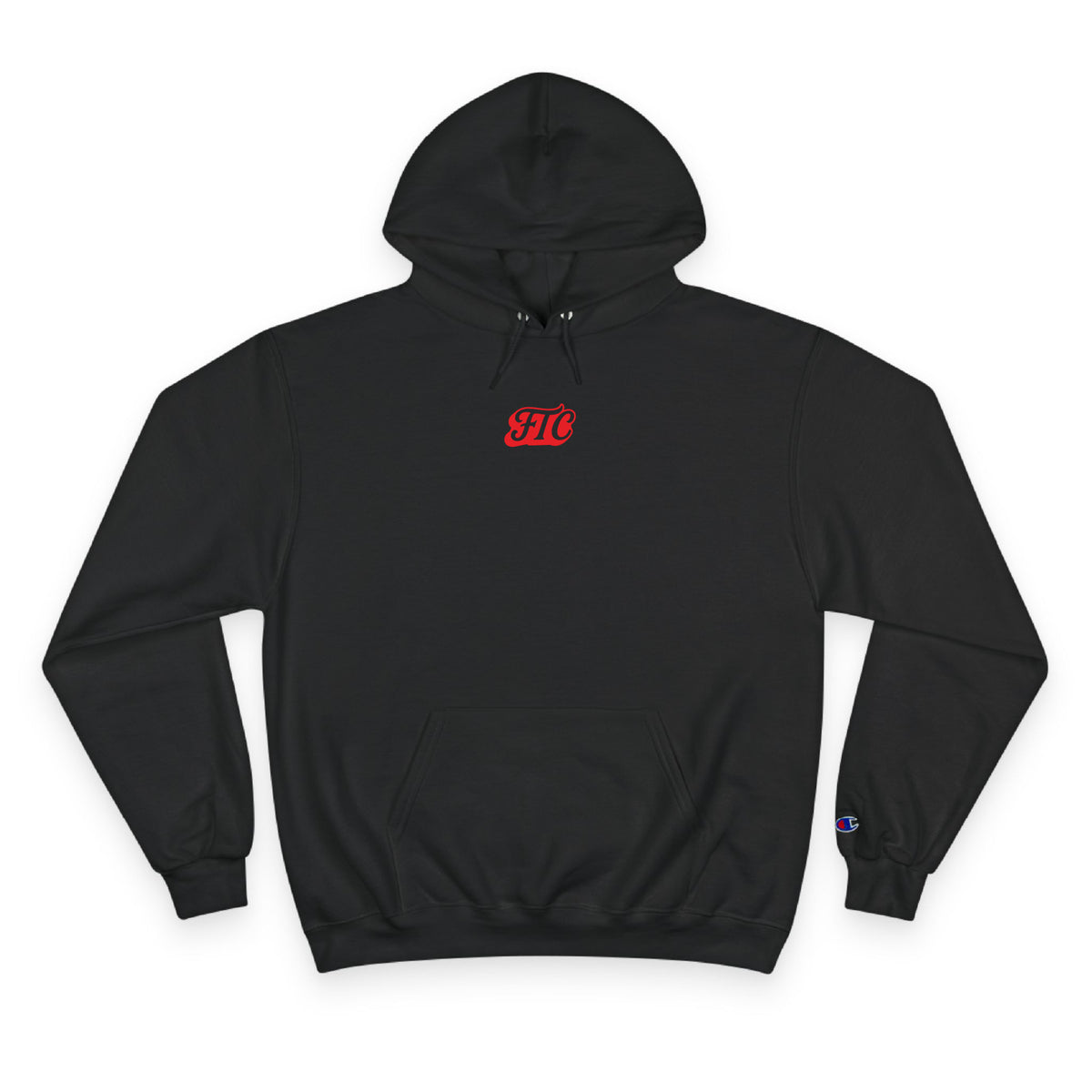 Front view of the For The Craic Some Yoke (Red Logo) Hoodie - Black