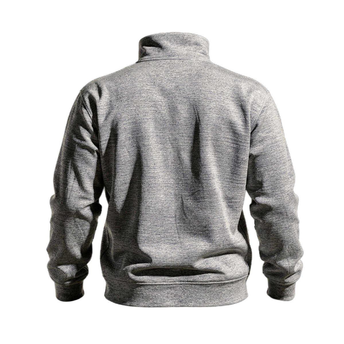 Back view of the For The Craic Shamrock & FTC Quarter-Zip - Grey